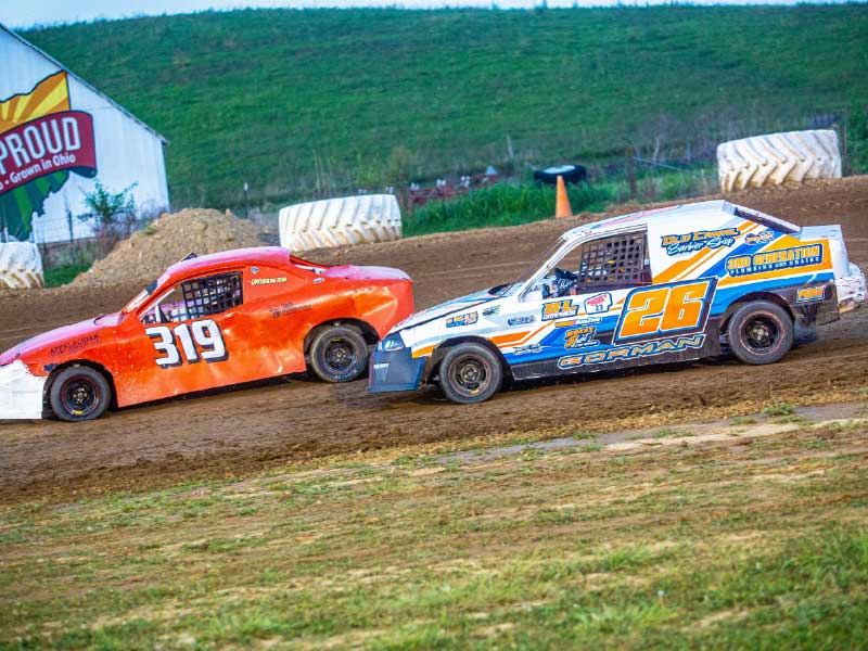 4 Cyl. Stocks racing at 35 Raceway Park